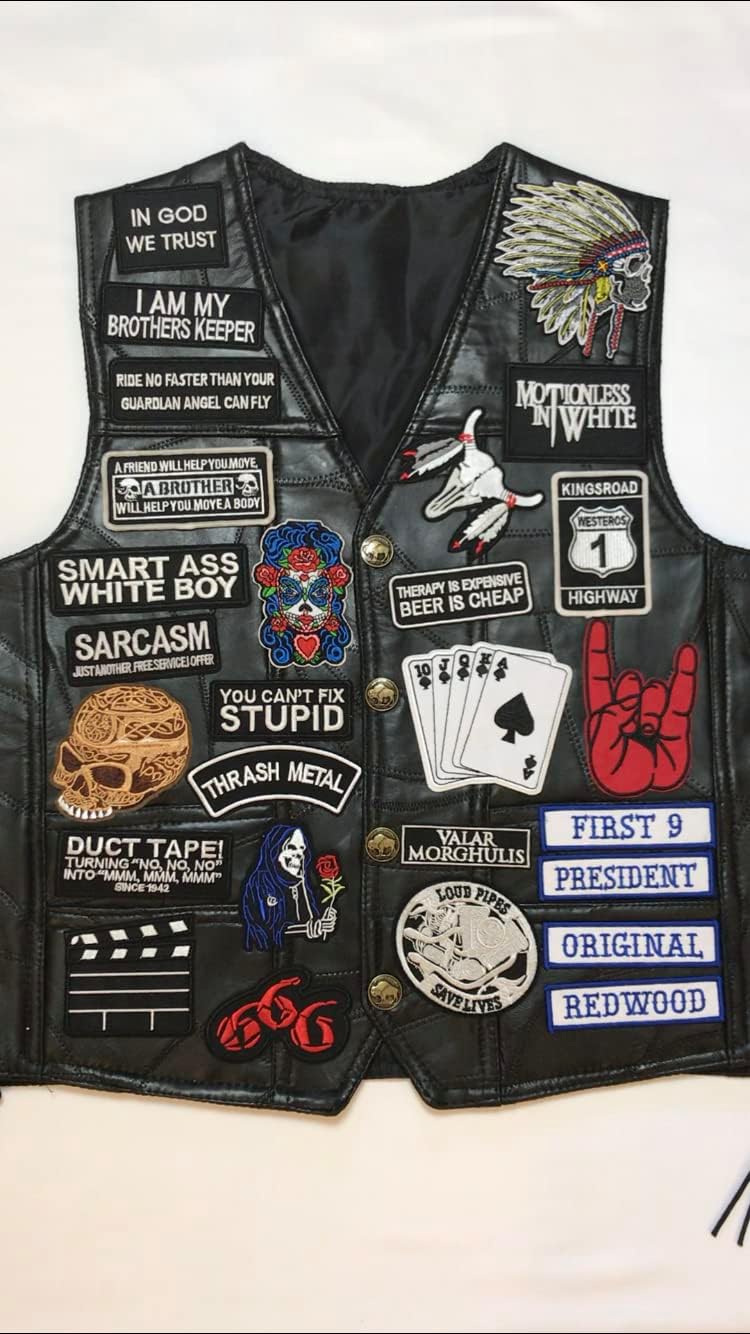 MC Officer Title Rank Patches - Motorcycle Biker Veteran Patches