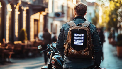 MC Officer Title Rank Patches - Motorcycle Biker Veteran Patches