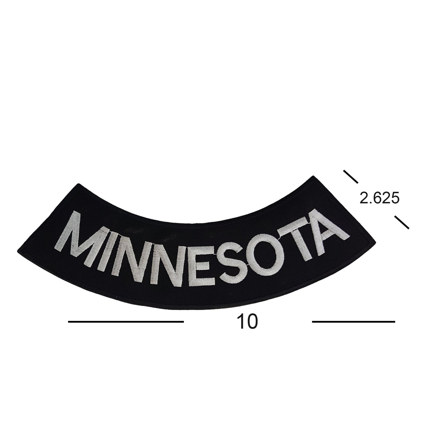 Minnesota Rocker Patch - Embroidered Biker Patch for Vest Veteran Patches