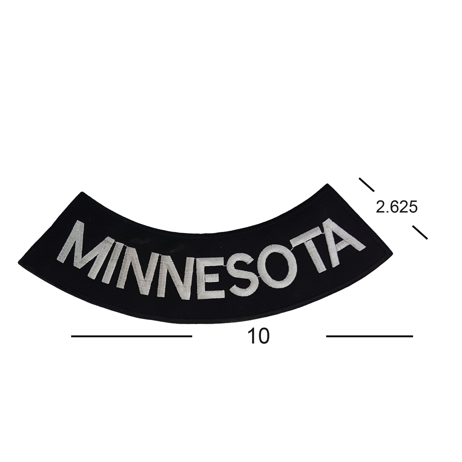 Minnesota Rocker Patch - Embroidered Biker Patch for Vest Veteran Patches