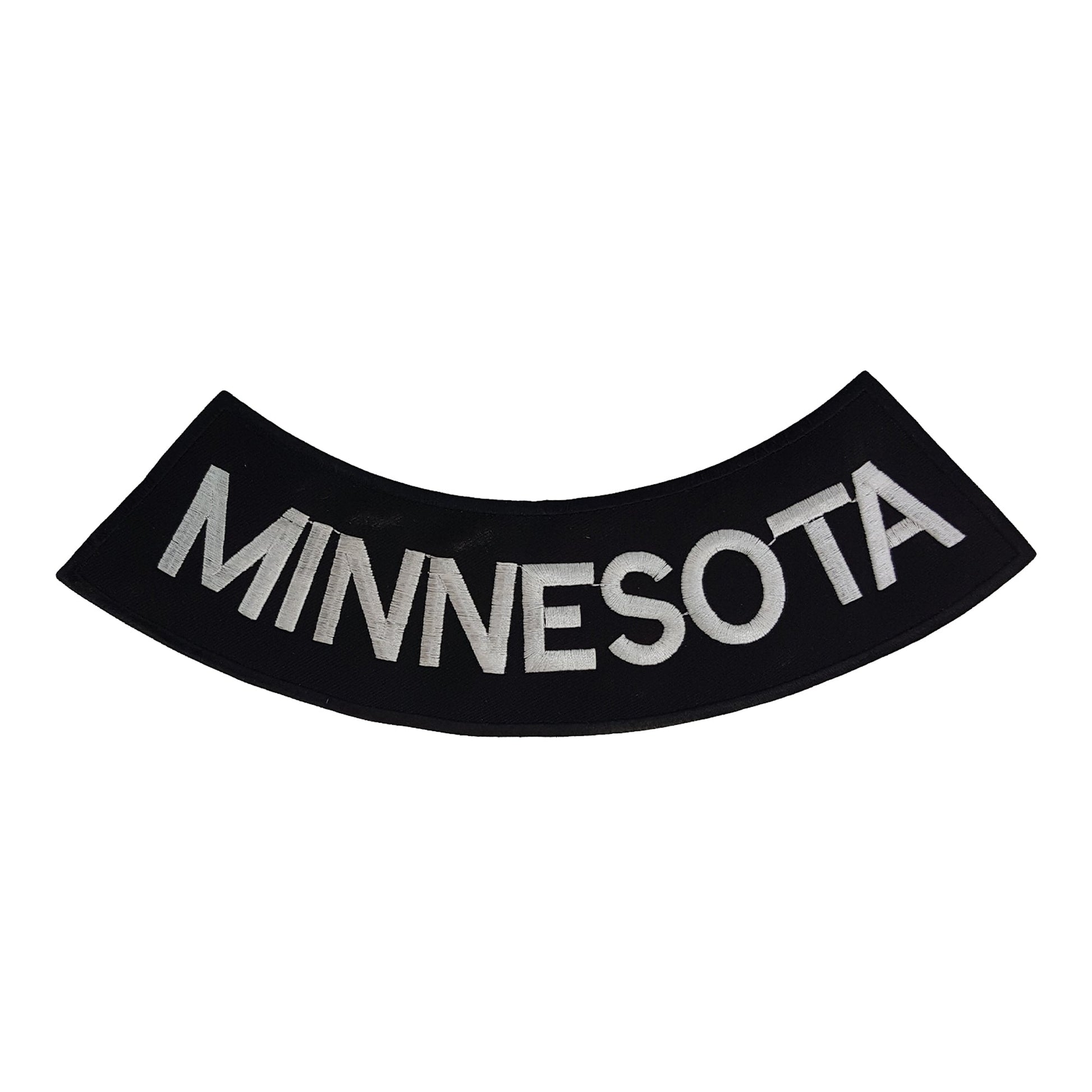 Minnesota Rocker Patch - Embroidered Biker Patch for Vest Veteran Patches