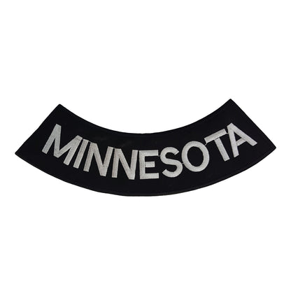 Minnesota Rocker Patch - Embroidered Biker Patch for Vest Veteran Patches