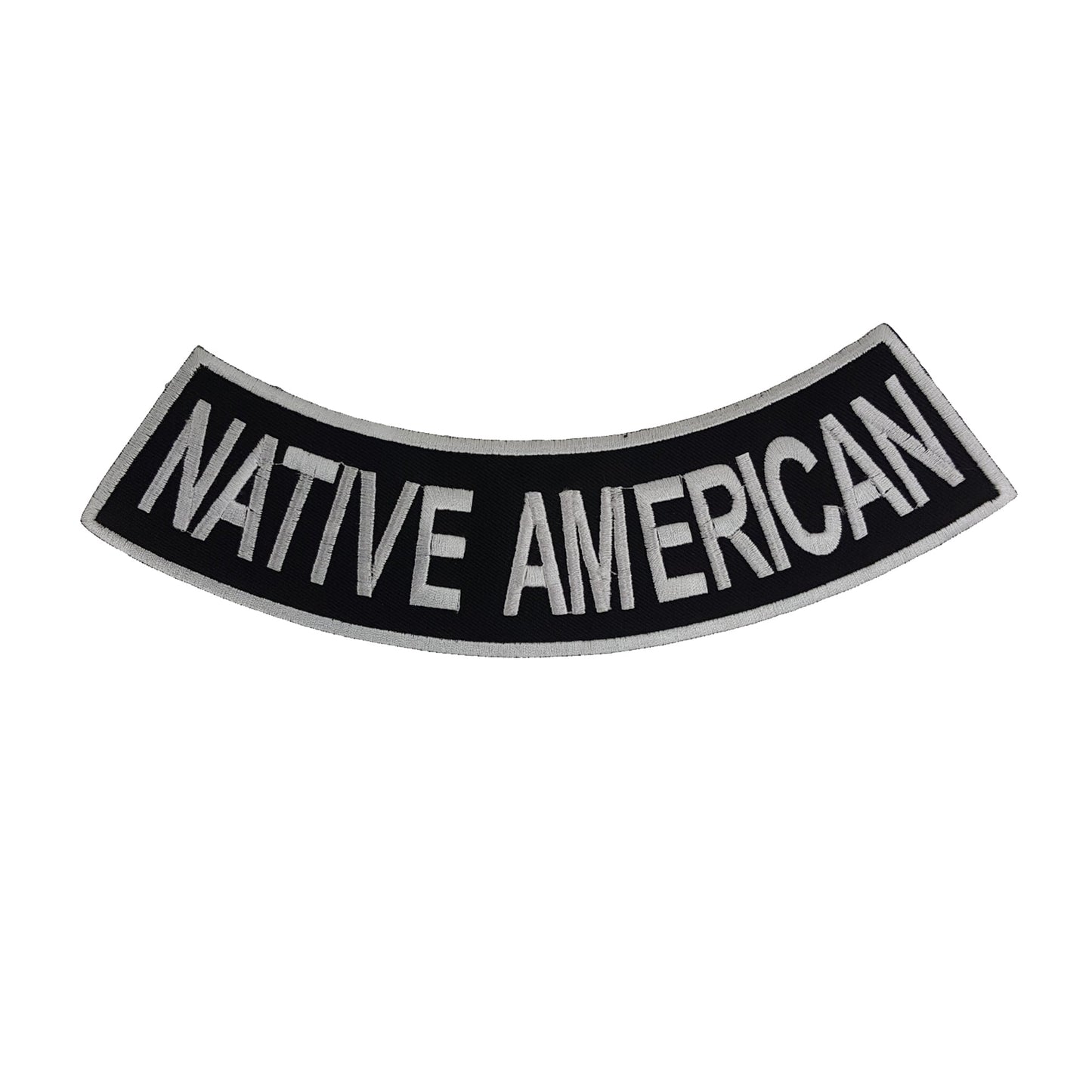 Native American Rocker Patch - Embroidered Biker Patch for Vest Veteran Patches