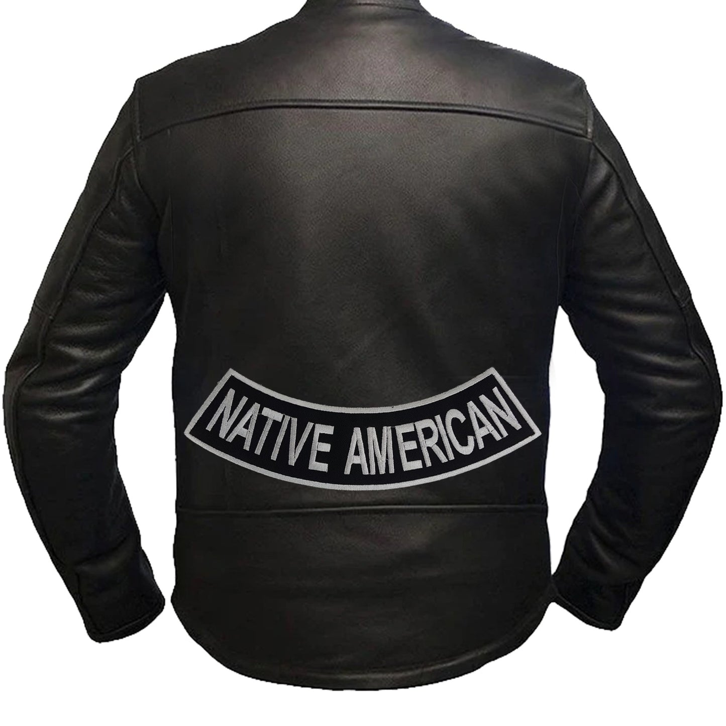 Native American Rocker Patch - Embroidered Biker Patch for Vest Veteran Patches