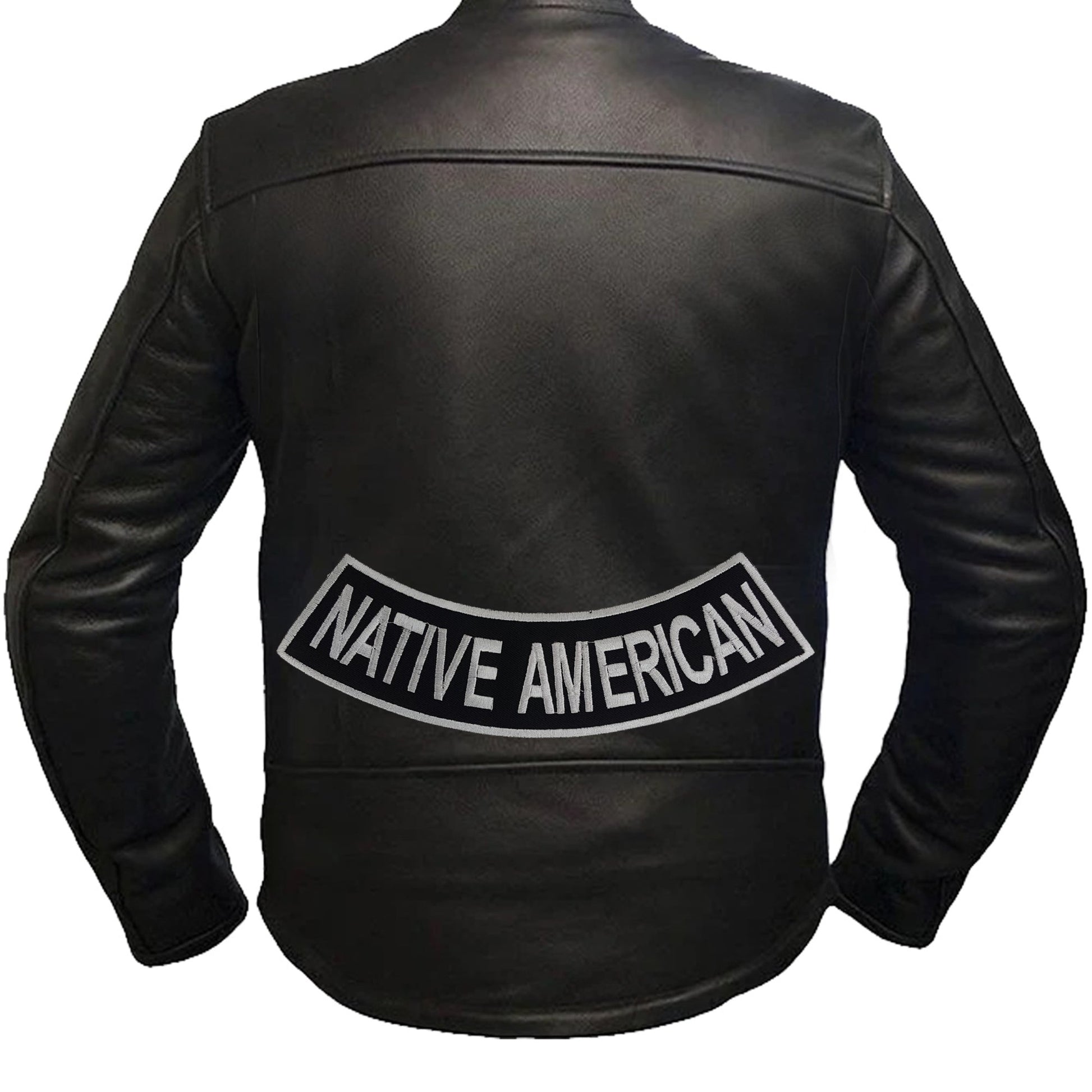Native American Rocker Patch - Embroidered Biker Patch for Vest Veteran Patches