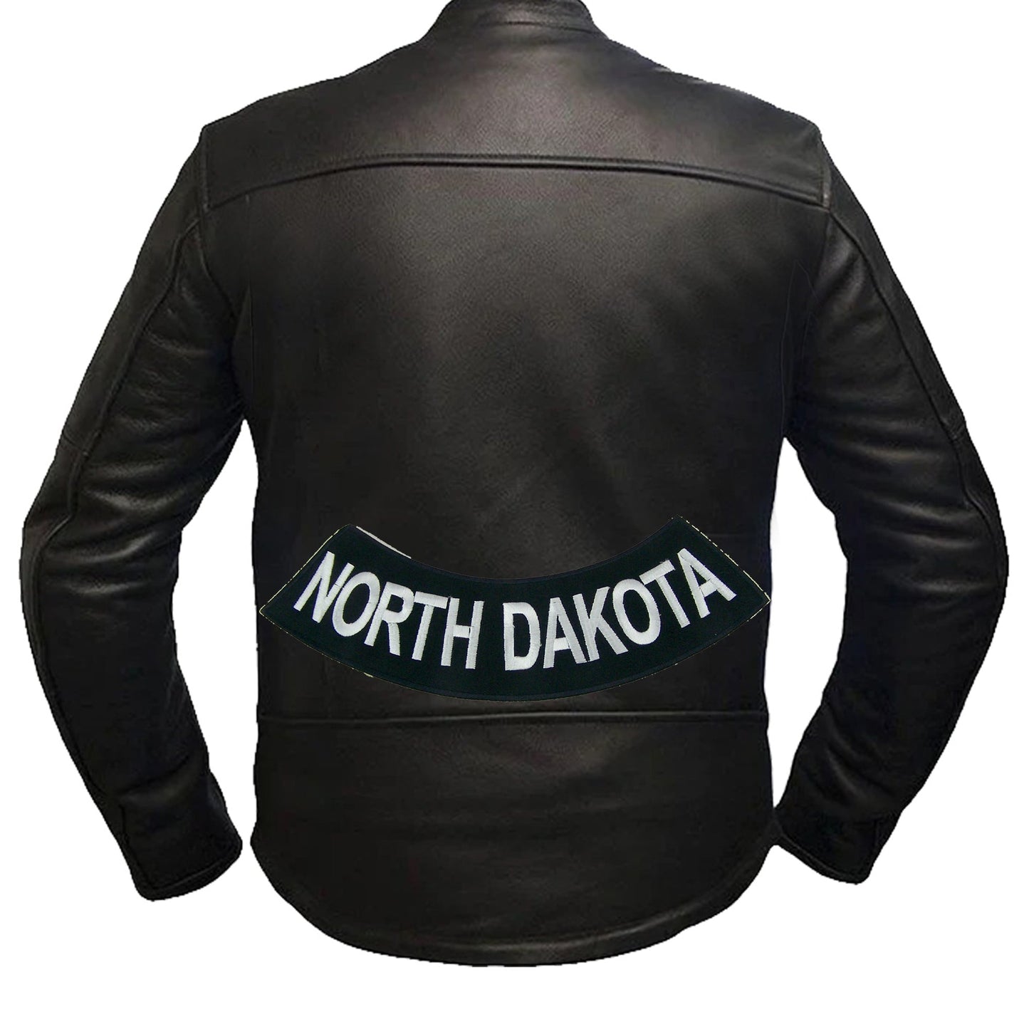 North Decota Rocker Patch - Embroidered Biker Patch for Vest Veteran Patches