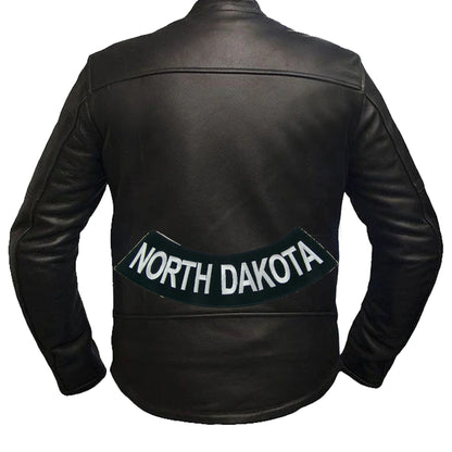 North Decota Rocker Patch - Embroidered Biker Patch for Vest Veteran Patches