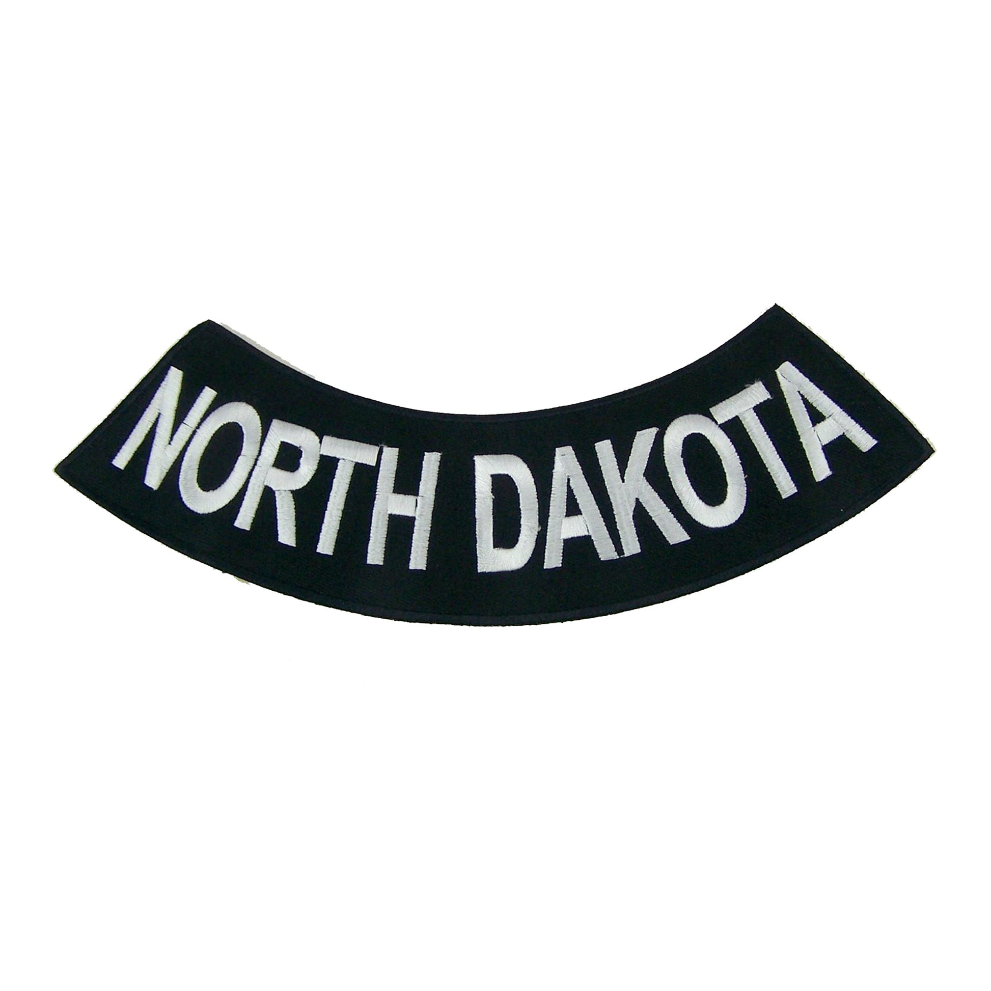 North Decota Rocker Patch - Embroidered Biker Patch for Vest Veteran Patches