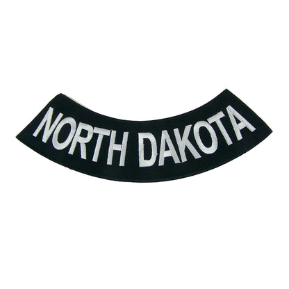 North Decota Rocker Patch - Embroidered Biker Patch for Vest Veteran Patches