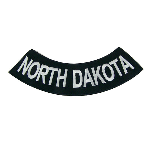 North Decota Rocker Patch - Embroidered Biker Patch for Vest Veteran Patches