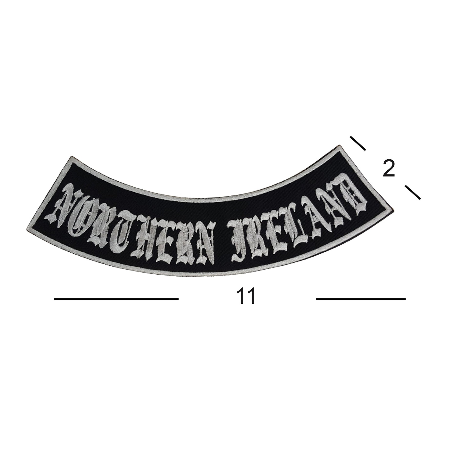 Northern Ireland Rocker Patch - Embroidered Biker Patch for Vest Veteran Patches