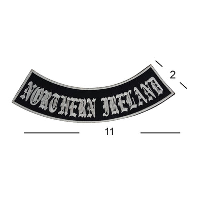 Northern Ireland Rocker Patch - Embroidered Biker Patch for Vest Veteran Patches