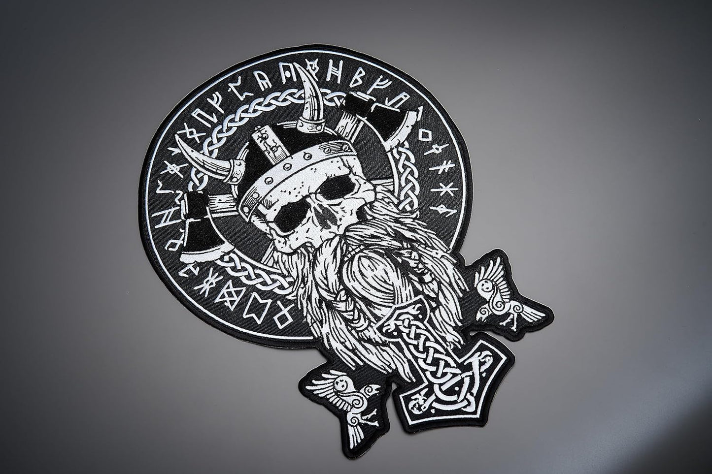 Odin Large Back Patch - Embroidered for Vest Veteran Patches