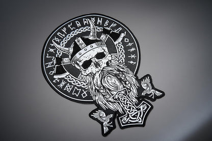 Odin Large Back Patch - Embroidered for Vest Veteran Patches