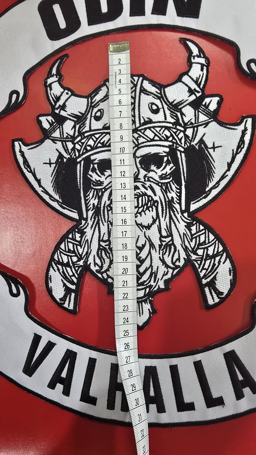 Odin Valhalla Large Patch Set - Iron On Embroidered Veteran Patches