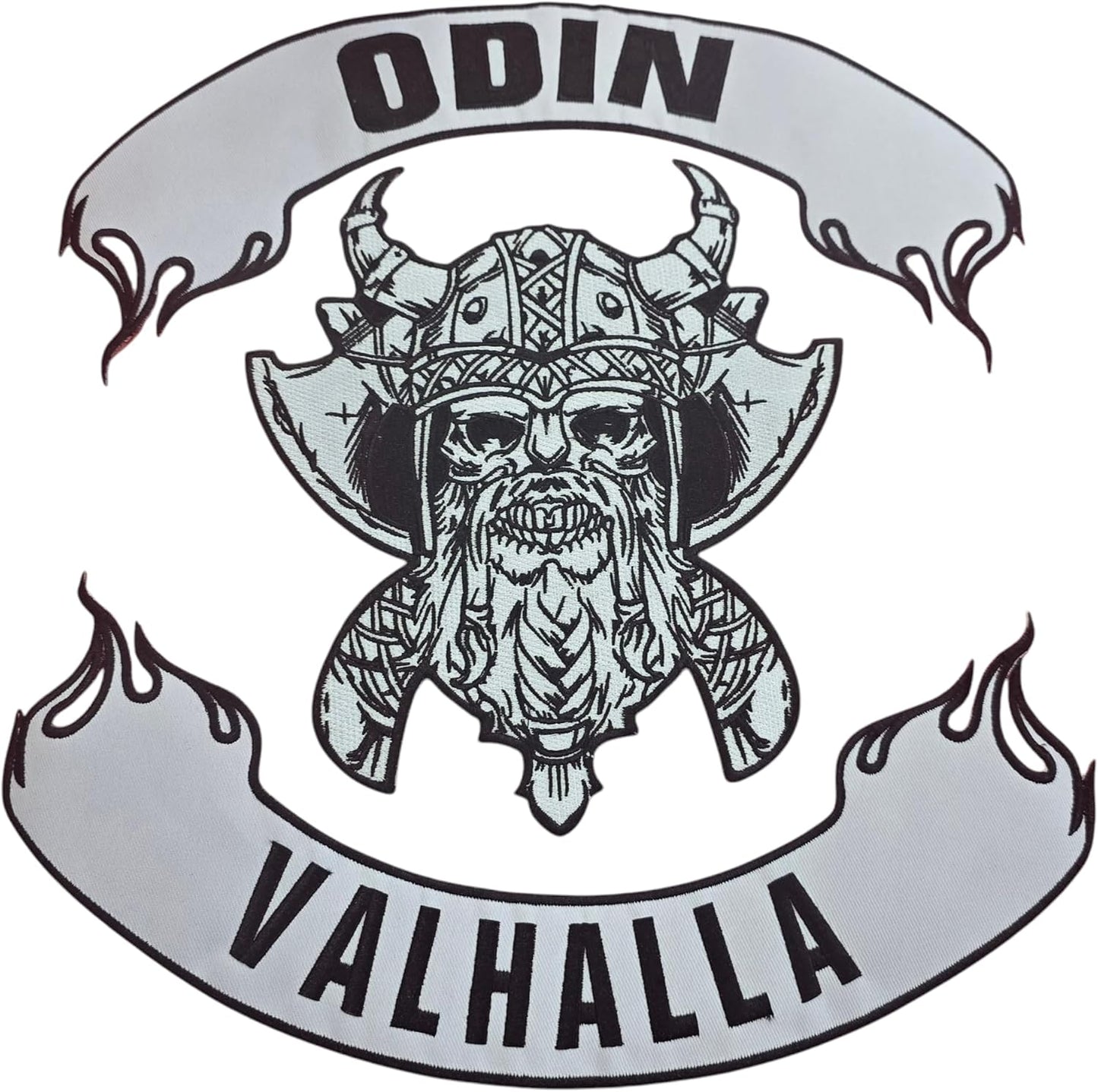Odin Valhalla Large Patch Set - Iron On Embroidered Veteran Patches