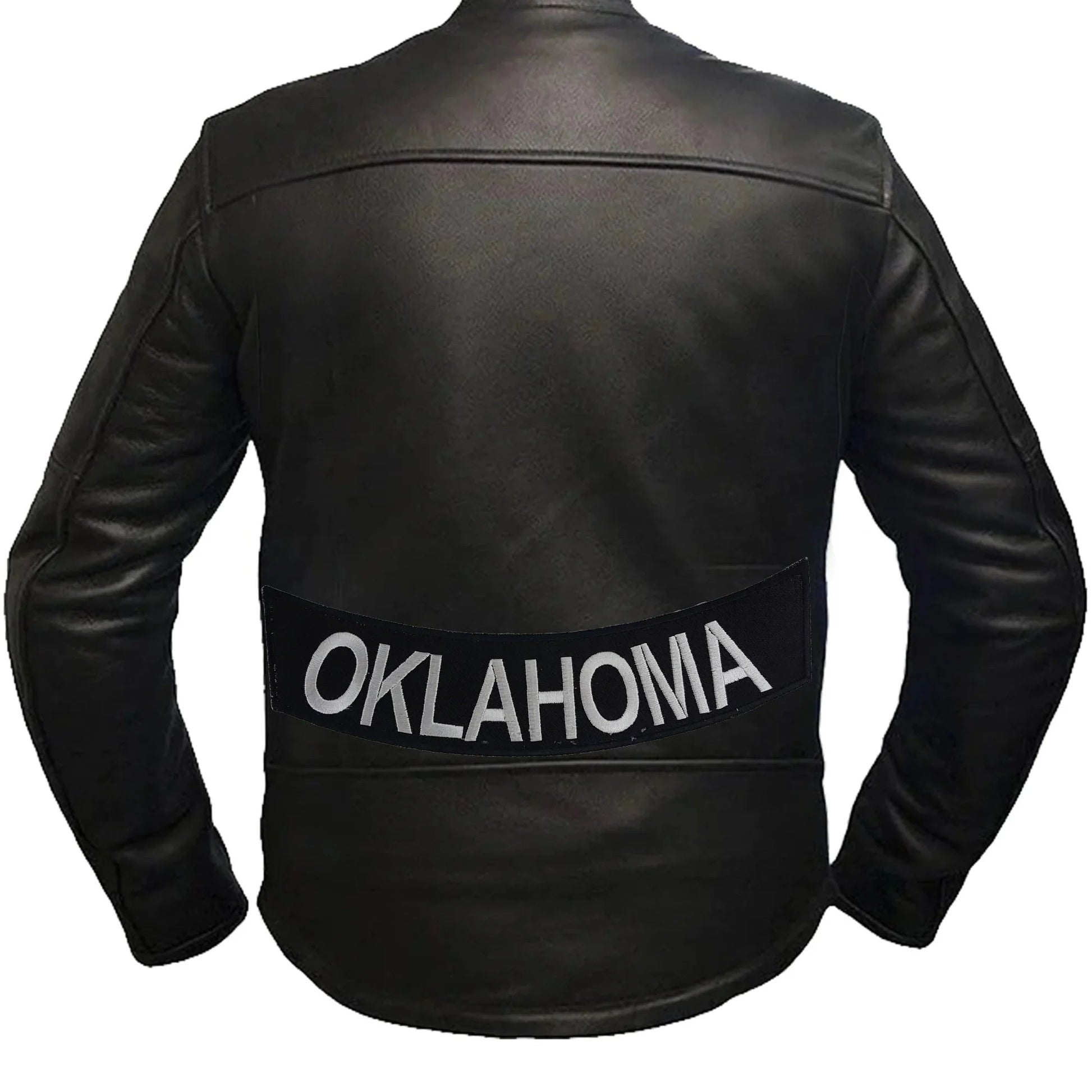 Oklahoma Rocker Patch - Embroidered Biker Patch for Vest Veteran Patches