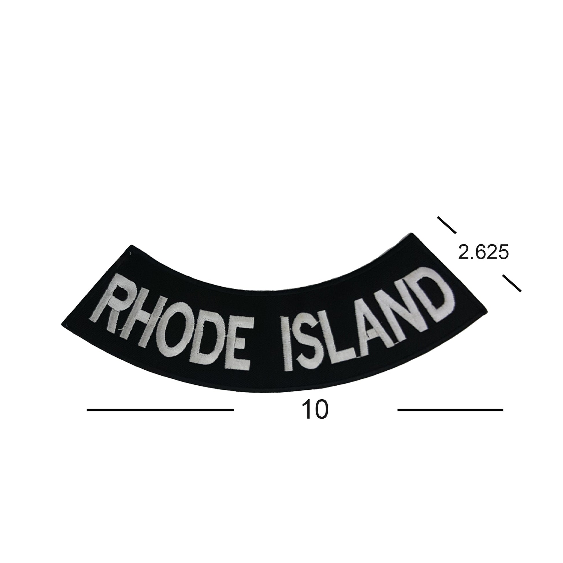 Rhode Island Rocker Patch - Embroidered Biker Patch for Vest Veteran Patches