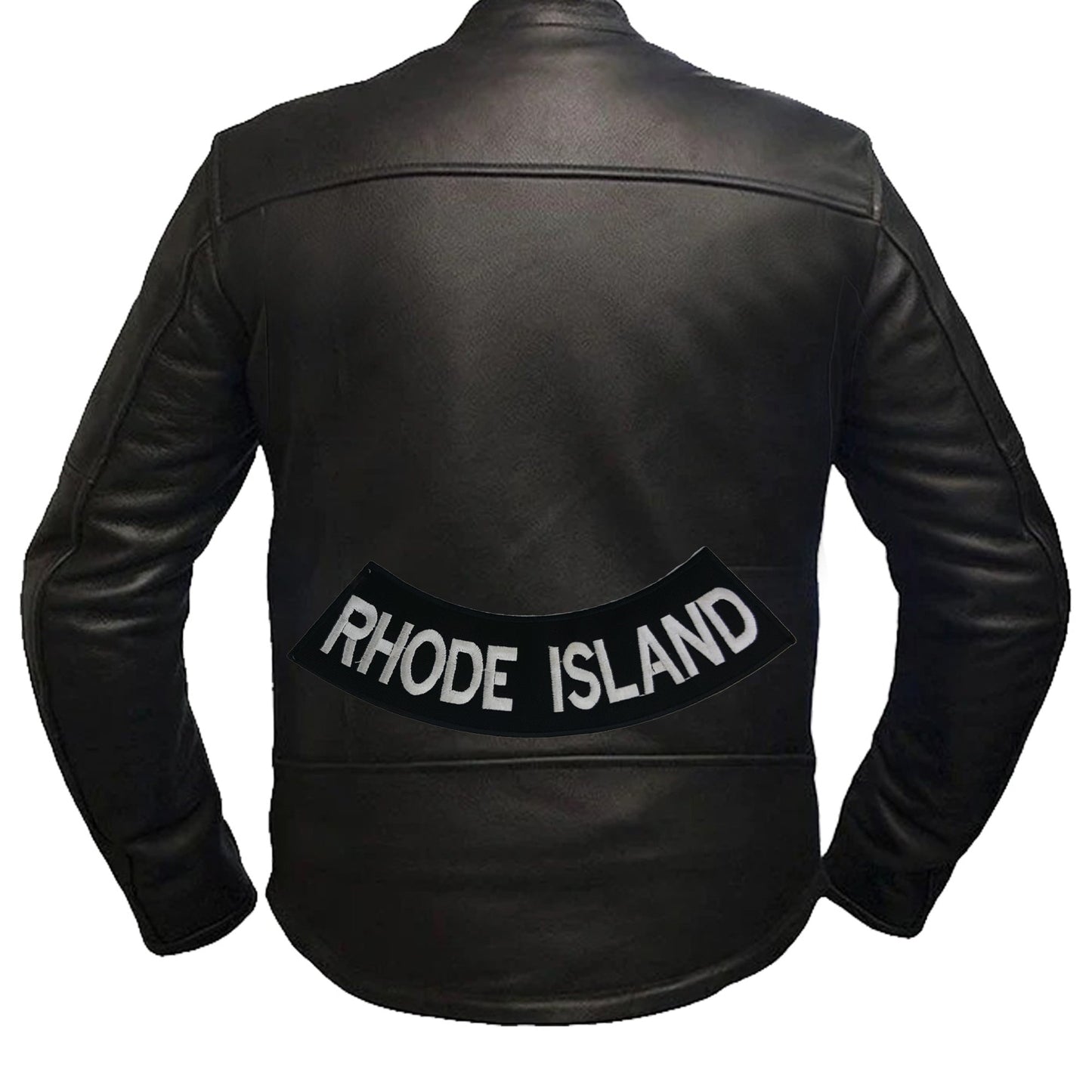 Rhode Island Rocker Patch - Embroidered Biker Patch for Vest Veteran Patches