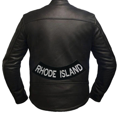 Rhode Island Rocker Patch - Embroidered Biker Patch for Vest Veteran Patches