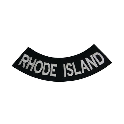 Rhode Island Rocker Patch - Embroidered Biker Patch for Vest Veteran Patches