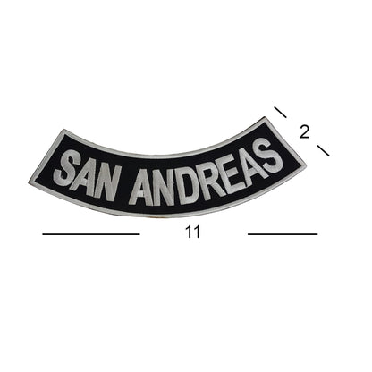 San Andreas Rocker Patch - Embroidered Biker Patch for Vest Veteran Patches