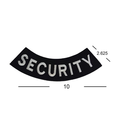 Security Rocker Patch - Embroidered Biker Patch for Vest Veteran Patches