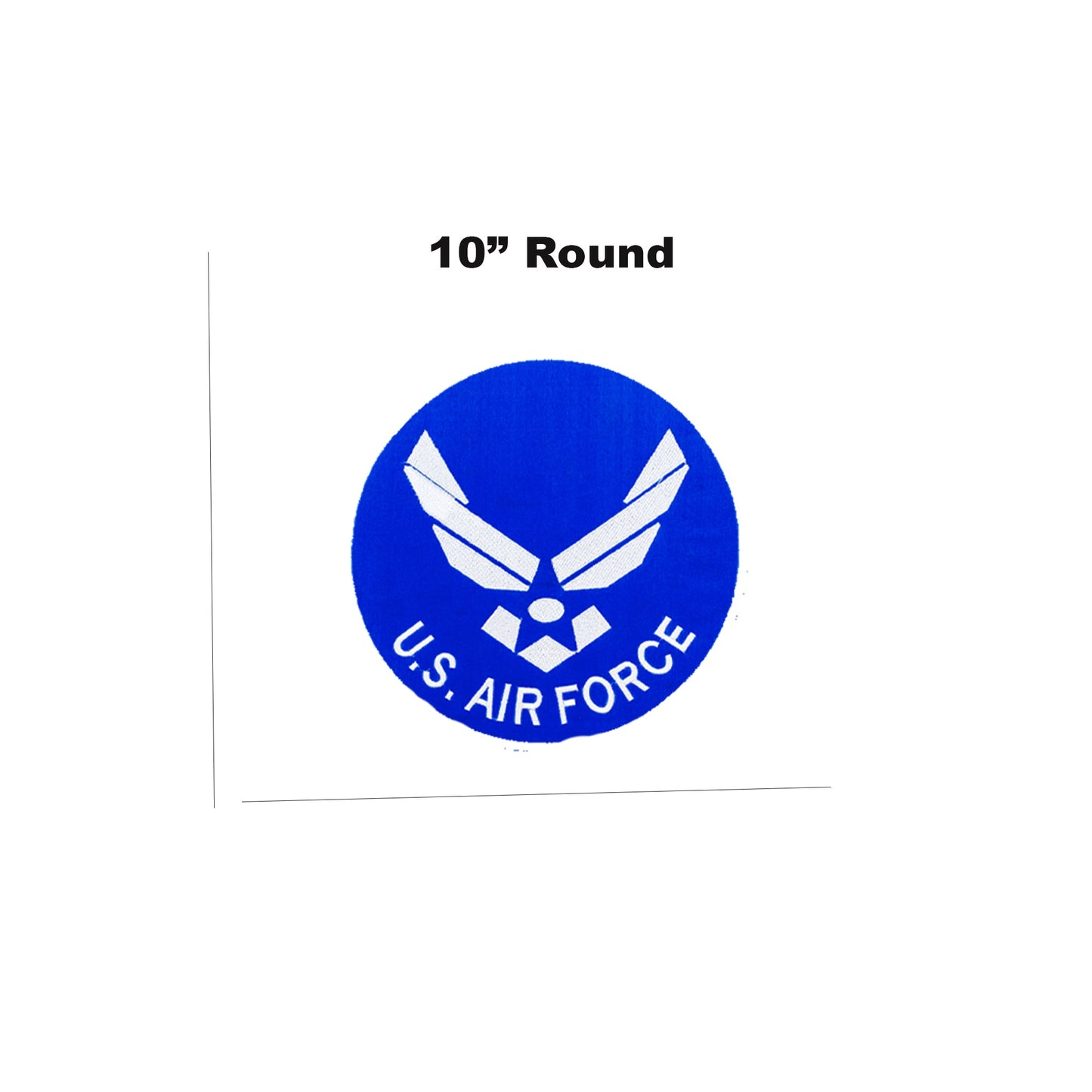 US Air Force Drak Blue Round Military Center Patch - Veteran Biker Patch Veteran Patches