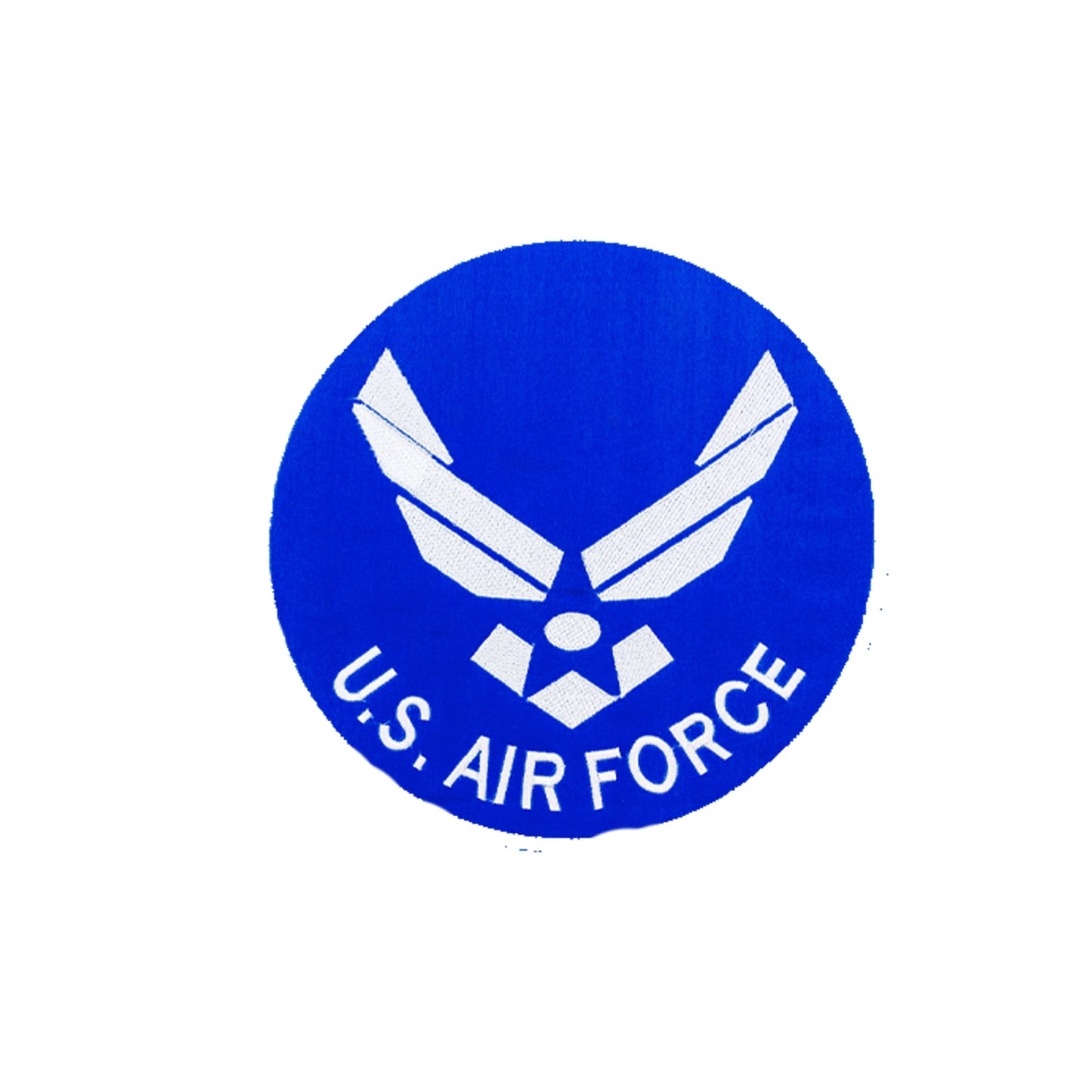 US Air Force Drak Blue Round Military Center Patch - Veteran Biker Patch Veteran Patches