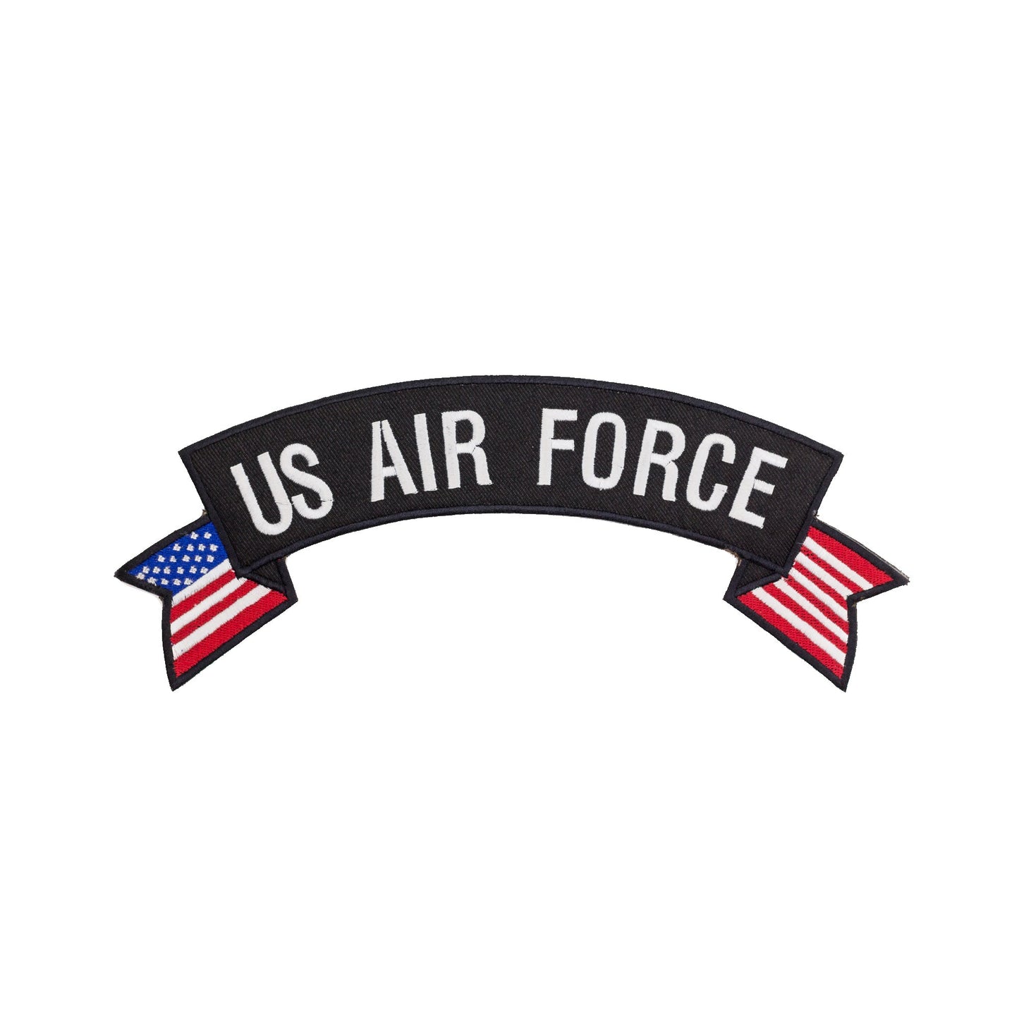 U.S Air Force Flag Banner Military Rocker Patch - Veteran Biker Patch Veteran Patches
