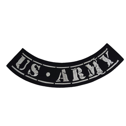 US Army Bold Military Rocker Patch - Veteran Biker Patch Veteran Patches