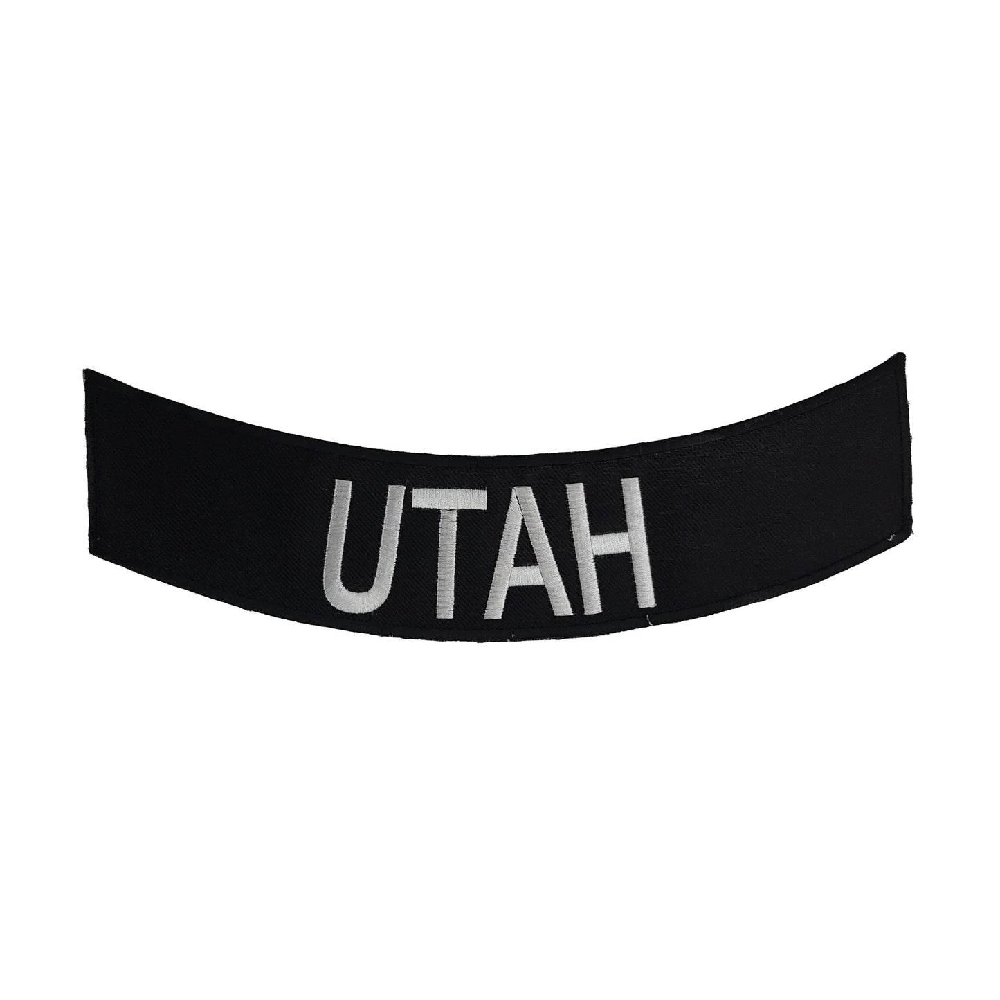 Utah Rocker Patch - Embroidered Biker Patch for Vest Veteran Patches