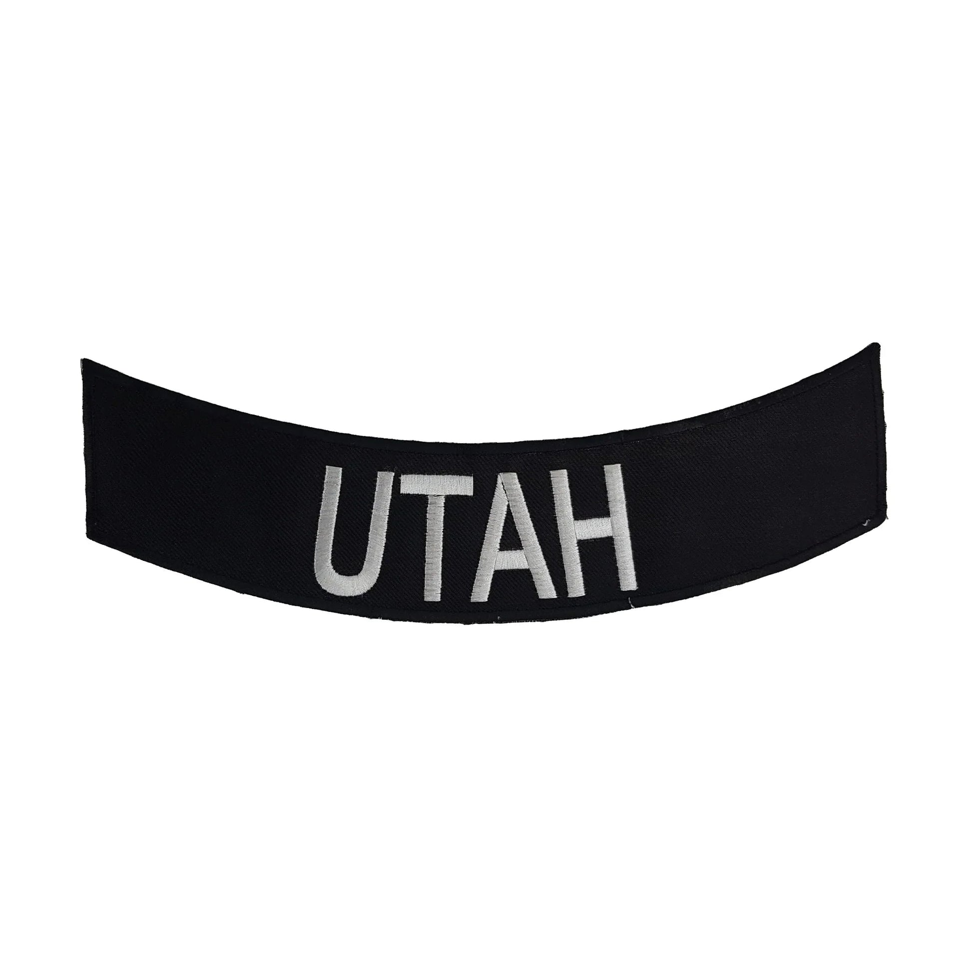 Utah Rocker Patch - Embroidered Biker Patch for Vest Veteran Patches