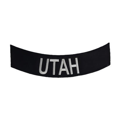 Utah Rocker Patch - Embroidered Biker Patch for Vest Veteran Patches