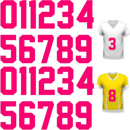 Zonon 22 Pcs Iron On Numbers 0 - 9 - Black White 8" Veteran Patches