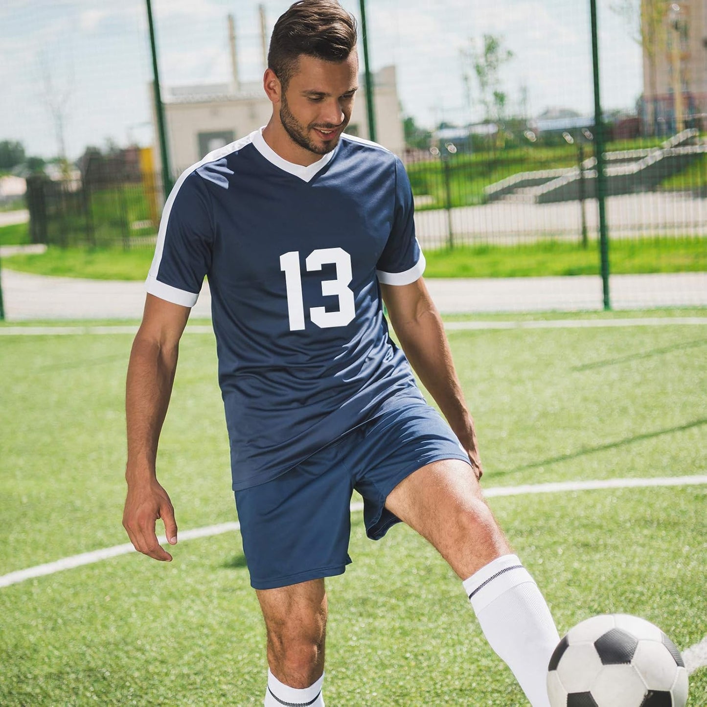 Zonon 22 Pcs Iron On Numbers 0 - 9 - Black White 8" Veteran Patches