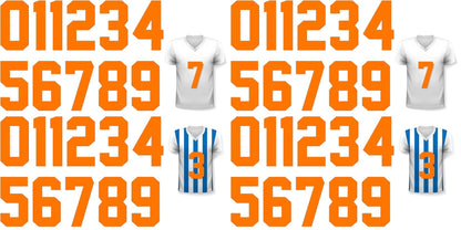 Zonon 22 Pcs Iron On Numbers 0 - 9 - Black White 8" Veteran Patches