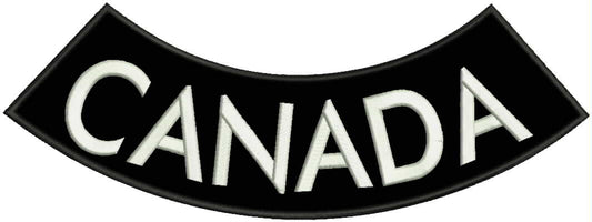 Canada Rocker Patch - Embroidered Biker Patch for Vest