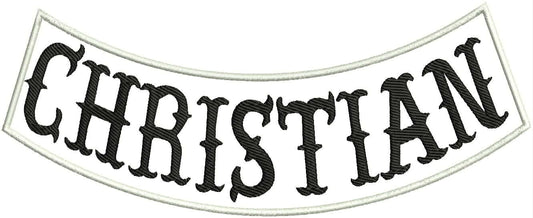 Christian Rocker Patch - Embroidered Biker Patch for Vest