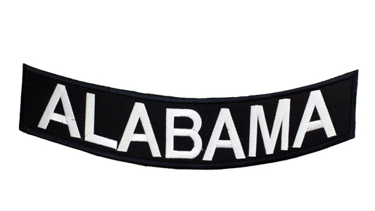Alabama Rocker Patch - Embroidered Biker Patch for Vest