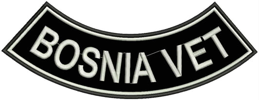 Bonsia Vet Rocker Patch - Embroidered Biker Patch for Vest