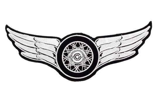 Flying Wheel Center Patch - Motorcycle Biker Patch