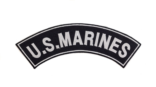 U.S Marines Military Rocker Patch - Veteran Biker Patch