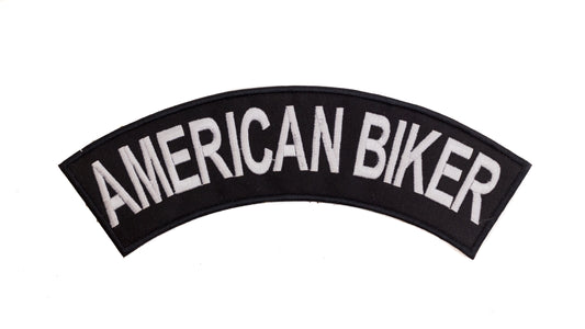 American Biker Rocker Patch - Embroidered Biker Patch for Vest
