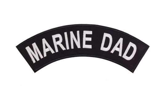 Marine Dad Military Rocker Patch - Veteran Biker Patch