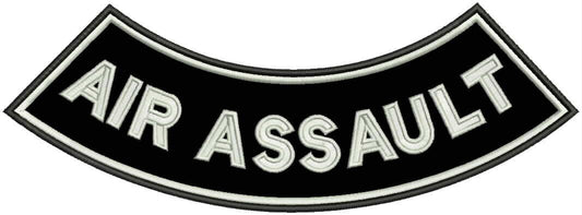 Air Assault Rocker Patch - Embroidered Biker Patch for Vest Veteran Patches