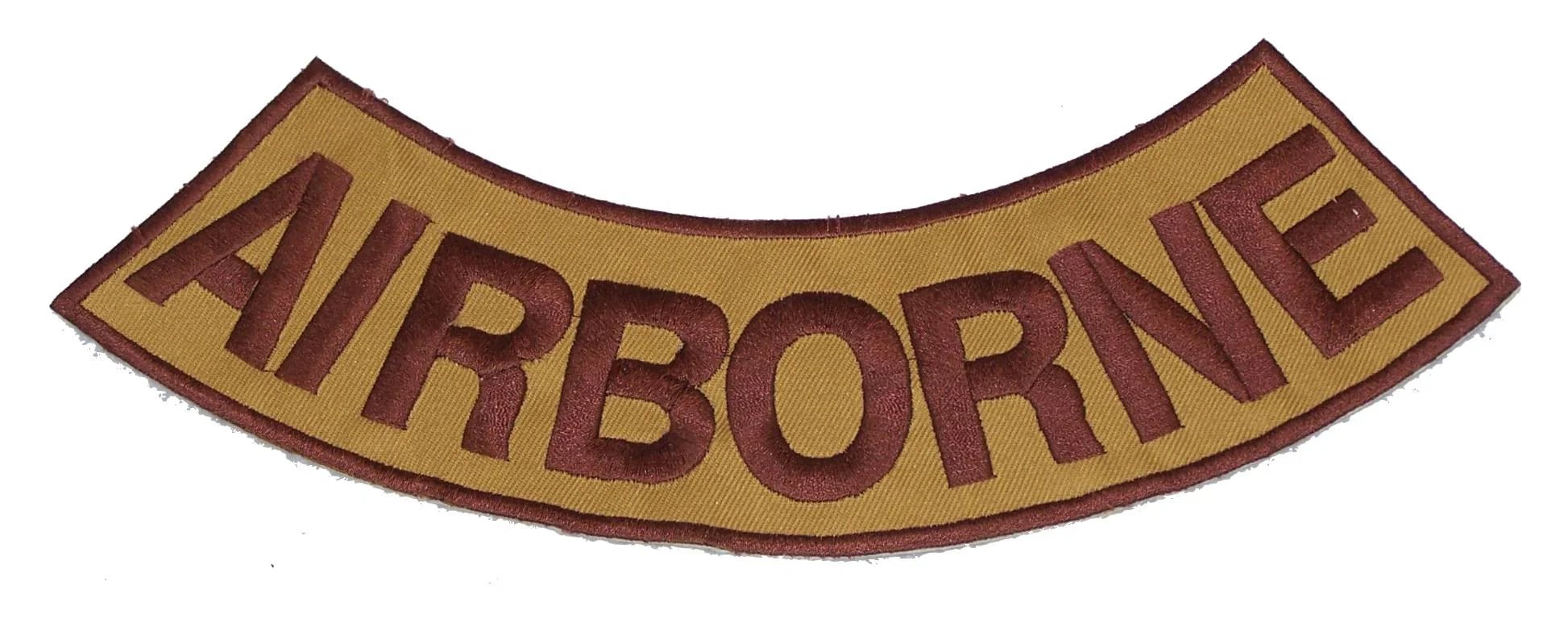 Air Born Rocker Patch - Embroidered Biker Patch for Vest Veteran Patches