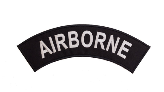 Air Born Rocker Patch - Embroidered Biker Patch for Vest Veteran Patches