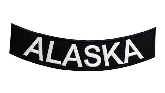 Alaska Rocker Patch - Embroidered Biker Patch for Vest Veteran Patches