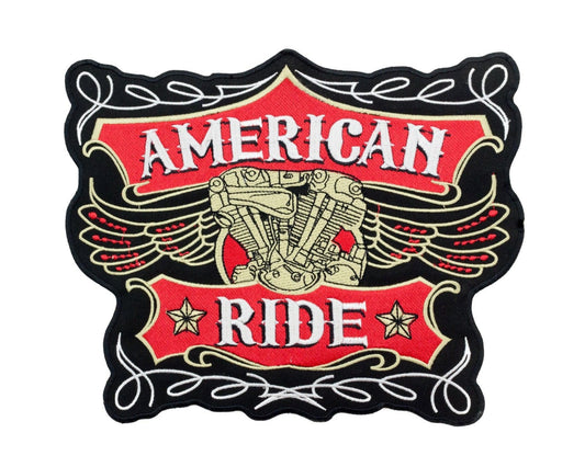 American Ride Center Patch - Motorcycle Biker Patch Veteran Patches